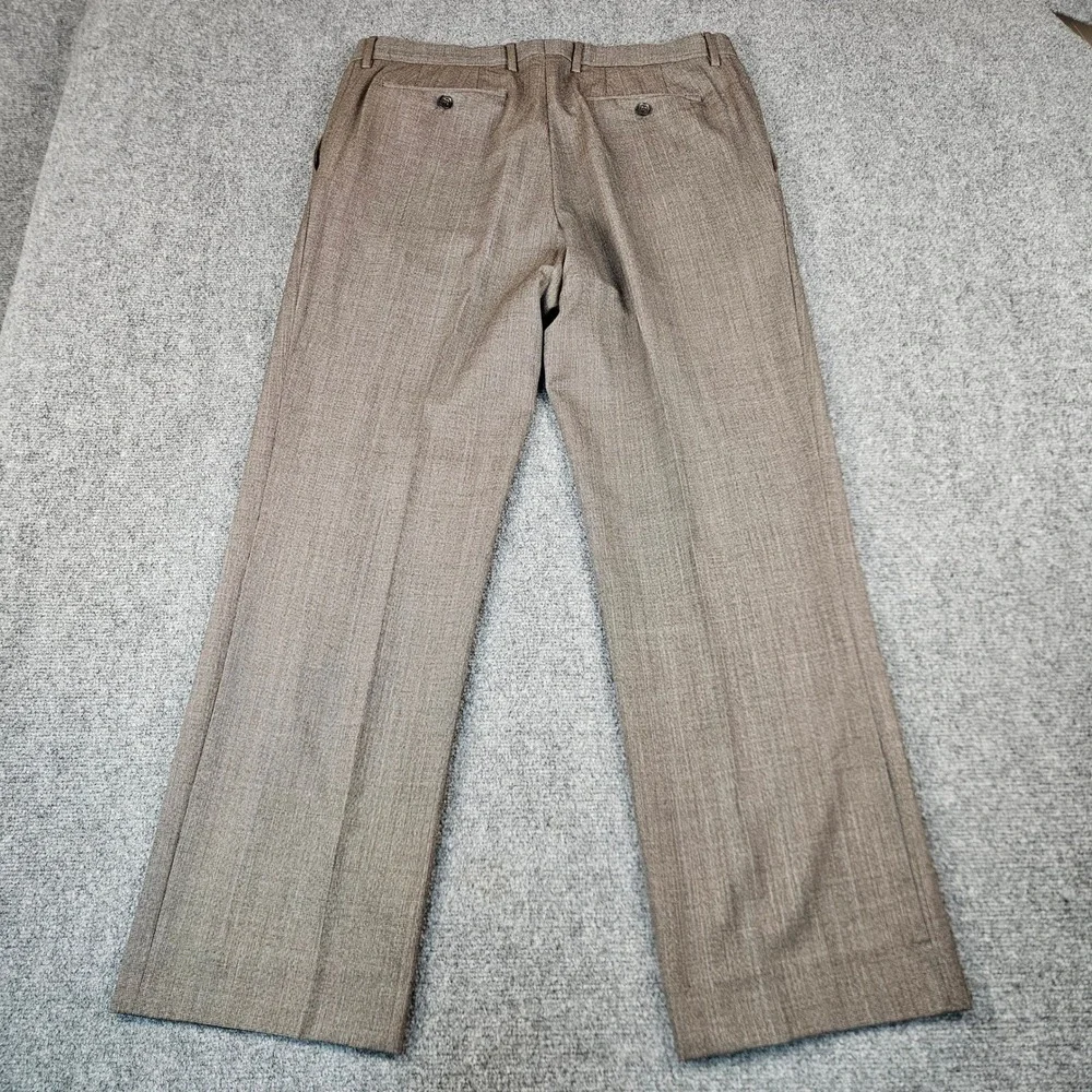 Banana Republic Mens 36 Brown 100% Wool Classic Fit Dress Pants Trousers